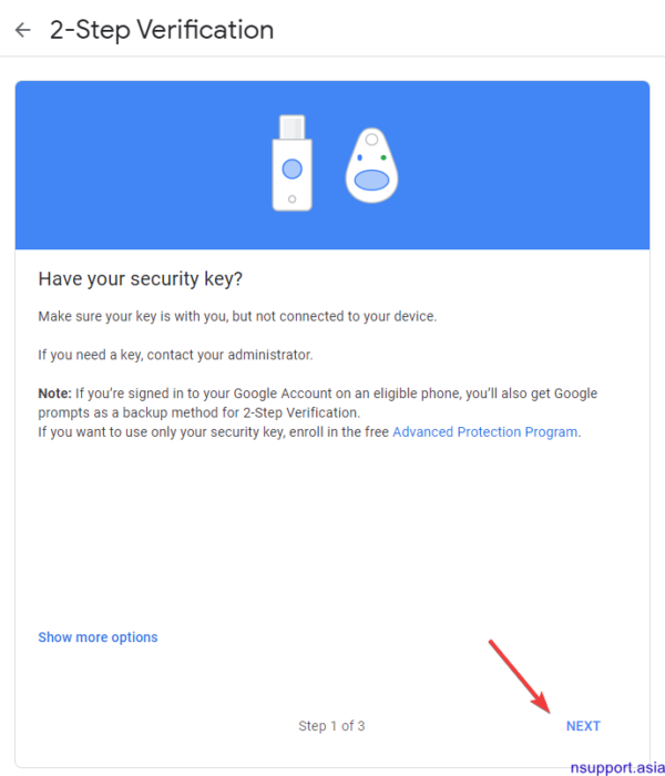 Hướng dẫn sử dụng YubiKey xác thực 2 bước khi đăng nhập vào Gmail How
